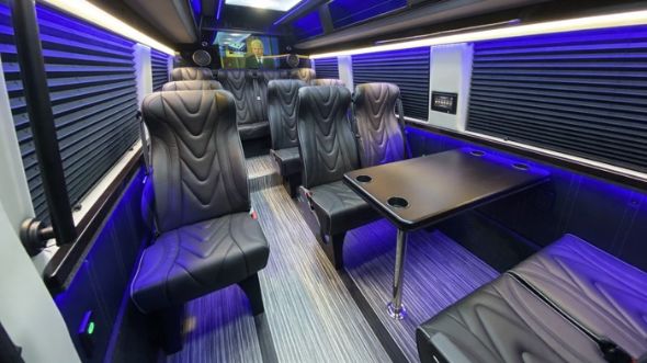 cambridge 18 passenger sprinter van interior