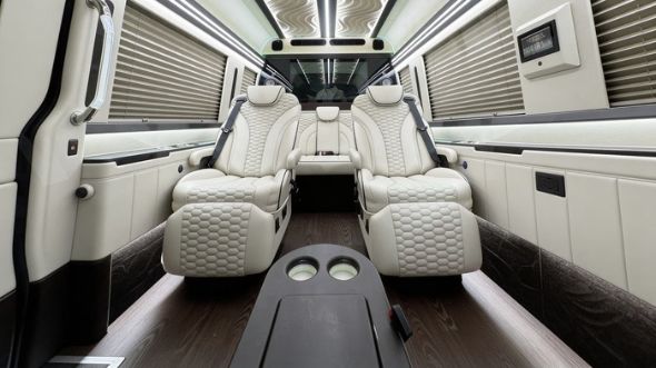cambridge 8 passenger sprinter van interior