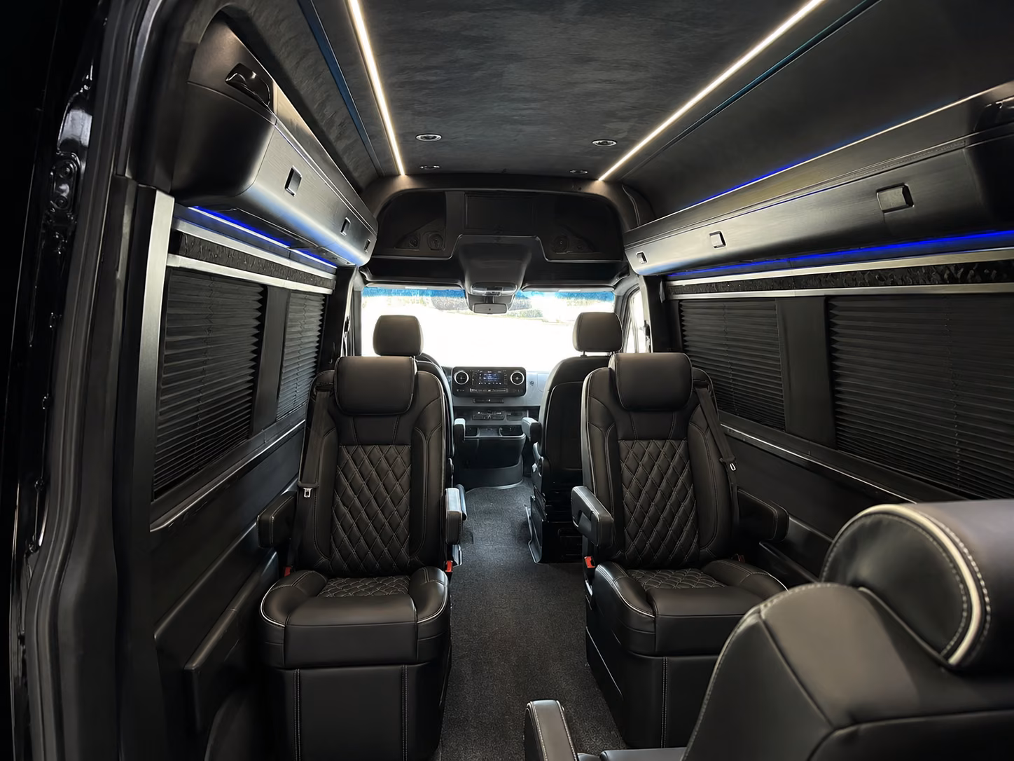 cambridge 10 passenger sprinter van inside