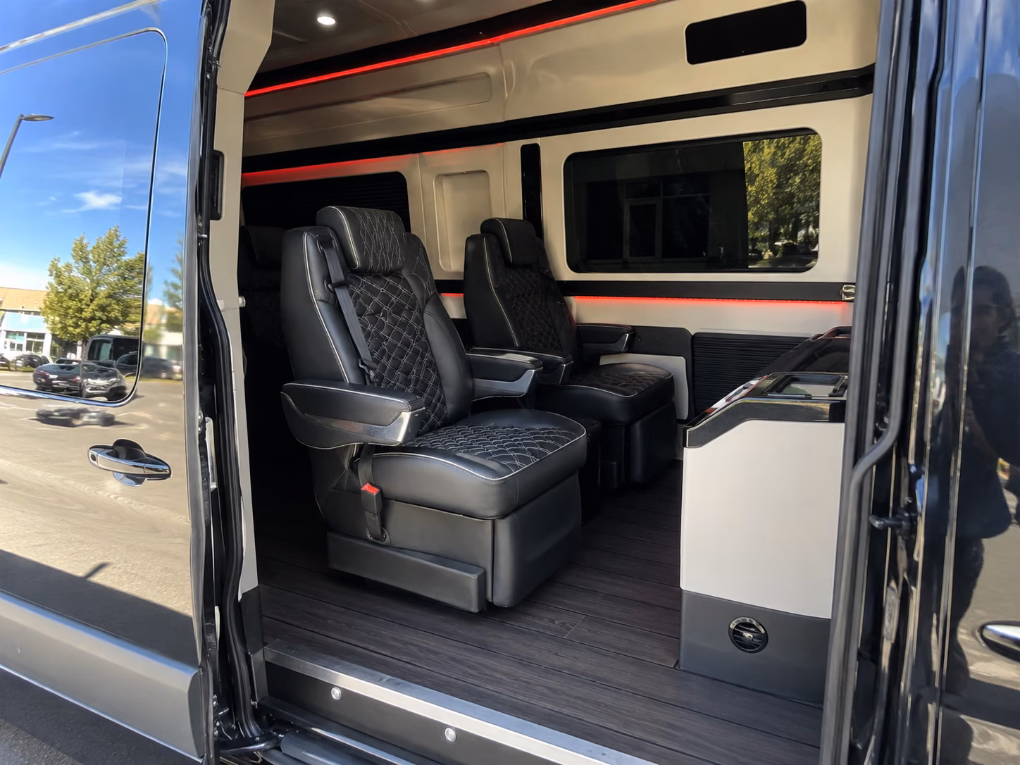 cambridge 15 passenger sprinter van inside
